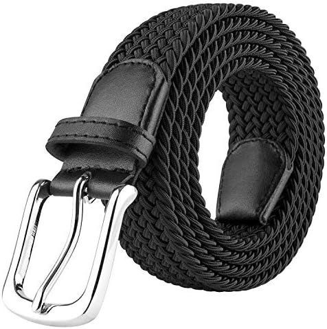 Elastic Braided Belt, Black
